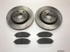 2 x Front Brake Disc & Pads for Jeep Grand Cherokee WK 2005-2010 BRK/WK/017A